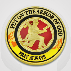 Armor of God Fire Coin-Back
