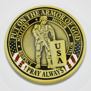 Armor of God Military Coin-Front