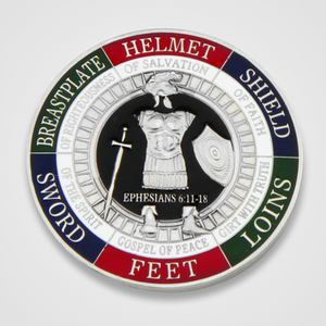 Silver Armor of God Coin - Back