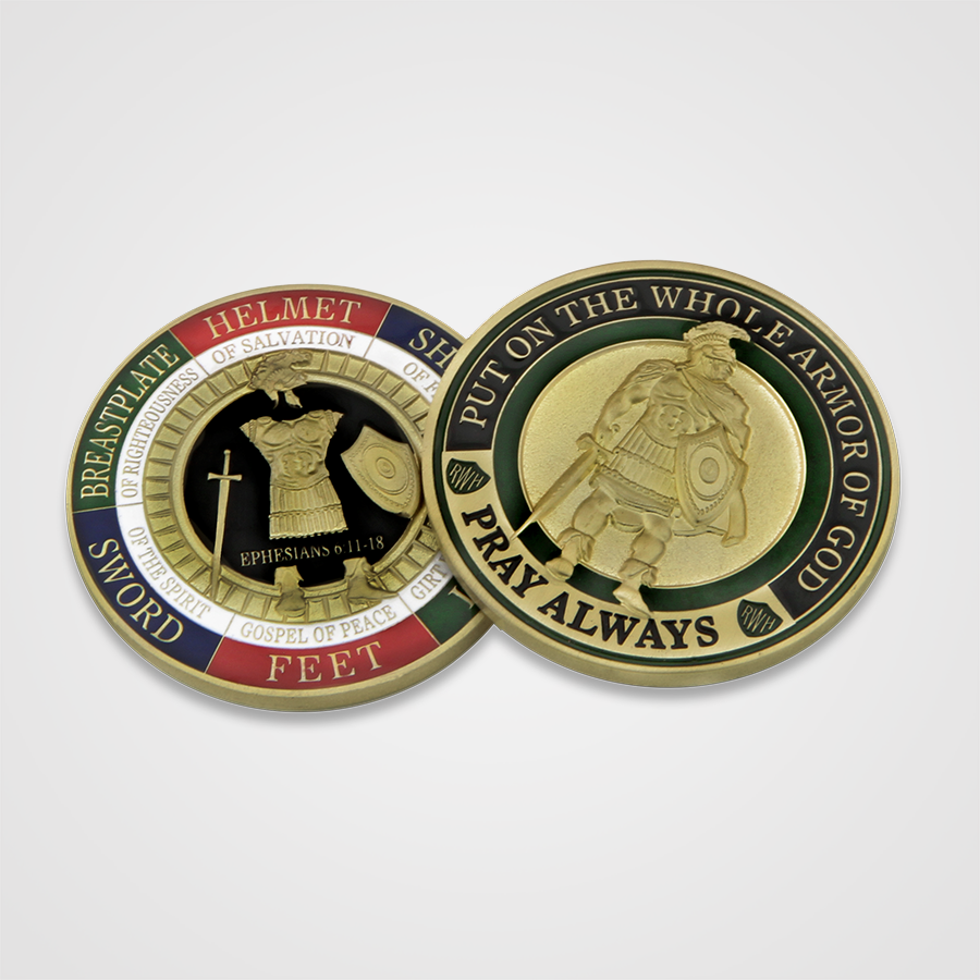 Antique Gold Armor of God Coins