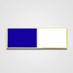2-Stripe Blue/White Merit Pin-Bar