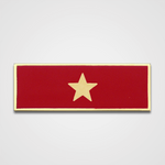 1-Star Red Merit Pin-Bar