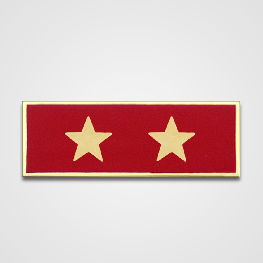 2-Star Red Merit Pin-Bar