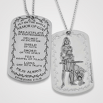 Armor of God Dog Tag Female