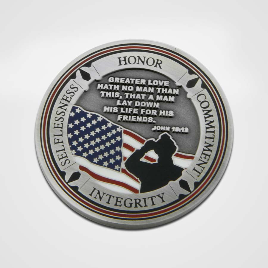 
            
                Load image into Gallery viewer, Fallen Firefighter Coin-Back
            
        